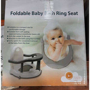 Baby Bath Ring Seat Foldable -Brand New in Box NIB